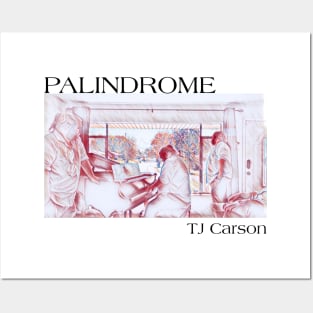 Palidrome Red Drawn (Black Text) Posters and Art